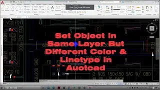 How To Set Object in Same Layer But Different Color & Linetype in Auotcad