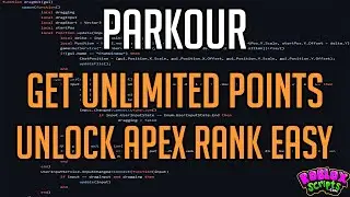 Roblox Parkour UNLIMITED POINTS SCRIPT - UNLOCK APEX RANK IN LESS THAN A DAY! #roblox