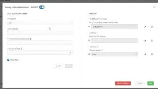 Ansible Tower/Ansible Control Survey To Template Demo