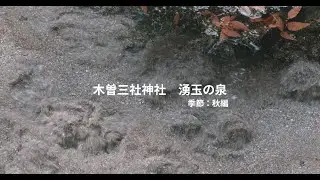群馬県　木曽三社神社の湧玉の泉　湧水（秋編）