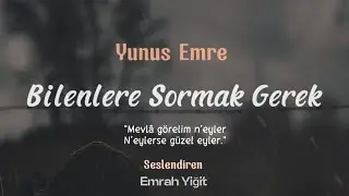 Bilenlere Sormak Gerek | Yunus Emre (Şiir)