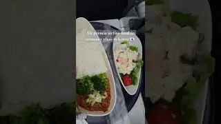 airline food from Air premia to korea 🇰🇷  