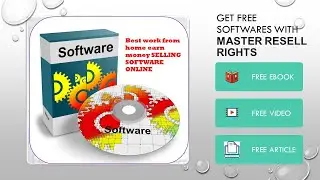 Best work from home earn money  SELLING SOFTWARE online|Get FREE Softwares with Master Resell Rights