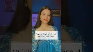 ~ Stylish Braid Hairstyle‼️💜#shorts #braids #hairstyletutorial #hairstyle #ethnicwear #hairstyles