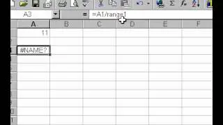 Microsoft Office Excel 2000 Errors in formulas