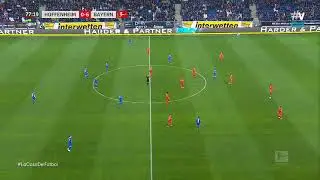 Bayern Munich and Hoffenheim players protesting against fans