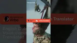WU KONG VOICE-Cloned English Dub by AI Video Translator #wondersharevirbo
