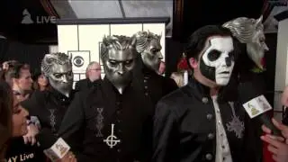 Ghost Red Carpet Appearance At The Grammys 2016