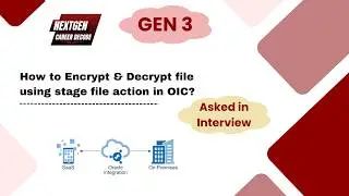 OIC Gen3 | How to Encrypt & Decrypt file using Stage File action in OIC? | PGP Key Generator