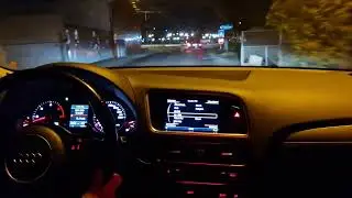 Audi Q5 Night Driving - POV