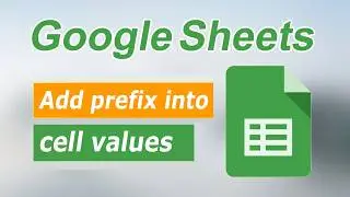 How to add prefix into cell values in excel Google sheets - text function