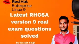 RHCSA v9 real practical exam questions Solved Live & non edited to aware with errors