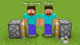 steve + herobrine = ??? - minecraft compilation