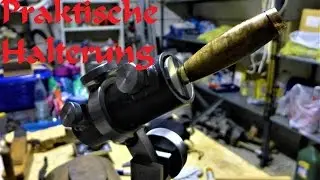 Meine praktische selbst gebaute Halterung für den Messerbau