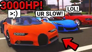 Building the 3000hp Bugatti Chiron in Drive World! (Roblox)