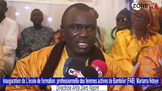 Inauguration de l'école de formation professionnelle des femmes actives de bambilor