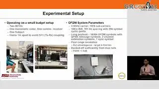 GRCon23 - OFDM Based Joint Comms and Human Vital Sign Sensing with GNU Radio - by Isabella Lenz