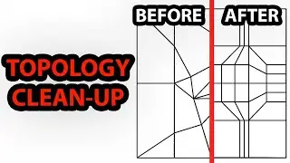 How To Clean Up a Messy 3D Model's Topology!? [Blender Workflow]