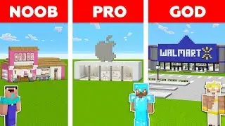 Minecraft Battle: NOOB vs PRO vs GOD: SHOP in MINECRAFT / Animation
