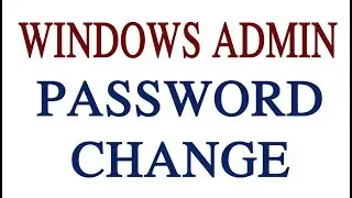 Change windows password