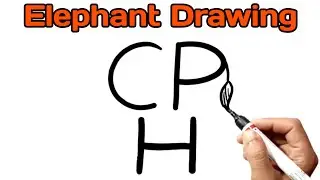 Easy and Simple Elephant Drawing Step by Step | Elephant Drawing Lesson