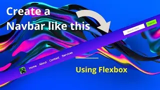 How to Create Navbar In HTML and CSS | How to Create Navbar using Flexbox | Responsive Navbar