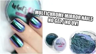 How To: Multichrome Mirror Nail Art ft. WUN Alchemy Powder (NO GEL/NO UV!) || Marine Loves Polish