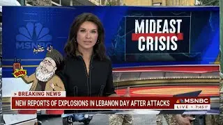 [HD] NBC : New reports of explosions in Lebanon one day after pager attacks 9/18/2024 1:46 PM PDT