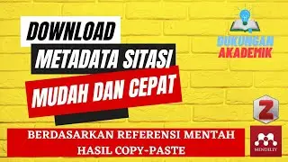Sangat cepat - cara mendownload sitasi artikel berdasarkan list daftar pustaka mentah