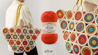 Ring Motif Bag with Alize Diva