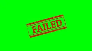 ‼️Free FAILED Green Screen_Overlay without sound effect _ printaet🔄
