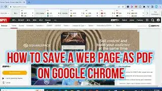 HOW TO SAVE A WEB PAGE AS PDF ON GOOGLE CHROME in 2024
