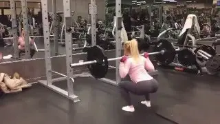 Anna Nystrom присела, работа со штангой, фитнес, fitness, анна нустром, красивая попа