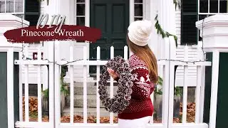 DIY Snowy Pinecone Wreath