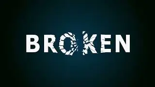 How to Make Broken Glass Text Effect in Adobe After Effects | Glass Shatter Effect | VFX