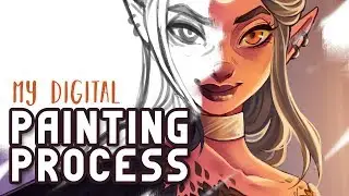 EXPLAINING my current digital PAINTING WORKFLOW✍🏼