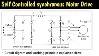 self controlled synchronous motor drive employing load commutated thyristor inverter | in hindi