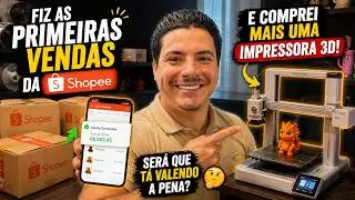 Fiz minhas PRIMEIRAS vendas na Shopee… e já comprei outra impressora 3d bambu lab A1