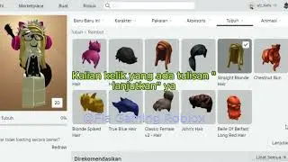 Tutor rambut combo di roblox Menggunakan pc #hair #combo