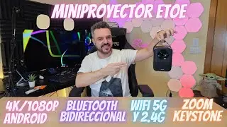 Este Miniproyector ETOE con Android 9.0 se convierte en un Altavoz!!. En 2023 🔥🔥🔥