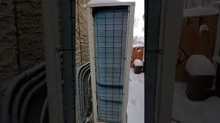 Ice Buildup Around a Cold Climate Heat Pump, Snow Stand Absolutely Required!