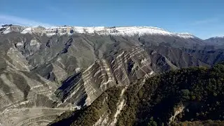 Призрачное село Гамсутль с воздуха