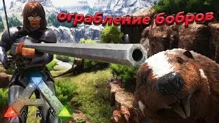 Приручение бобра, аргентависа, кетцаля соло и ограбление бобров - ARK: Survival Evolved Ragnarok