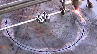 Резка кругов ручным резаком Мессер
