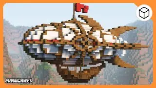 ЭПИЧНЫЙ ДИРИЖАБЛЬ в СТИМПАНК стиле | Как построить steampunk дирижабль пошаговый майнкрафт туториал