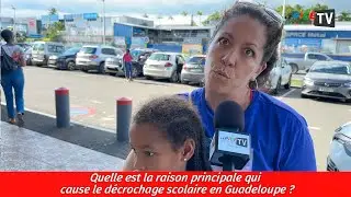 Quelle est la raison principale qui cause le décrochage scolaire en Guadeloupe ?