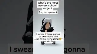 What’s the most useless school subject?|| #shorts #roblox #befr