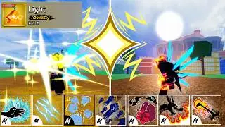 BEST Light fruit ONE SHOT Combos with Every Fighting Style! Blox fruits