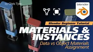 Apply independent materials to multiple instances, Data vs Object material mode