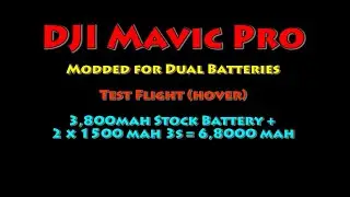 DJI Mavic Dual Battery Hover Test - 30min22s on 2x1500mah batteries